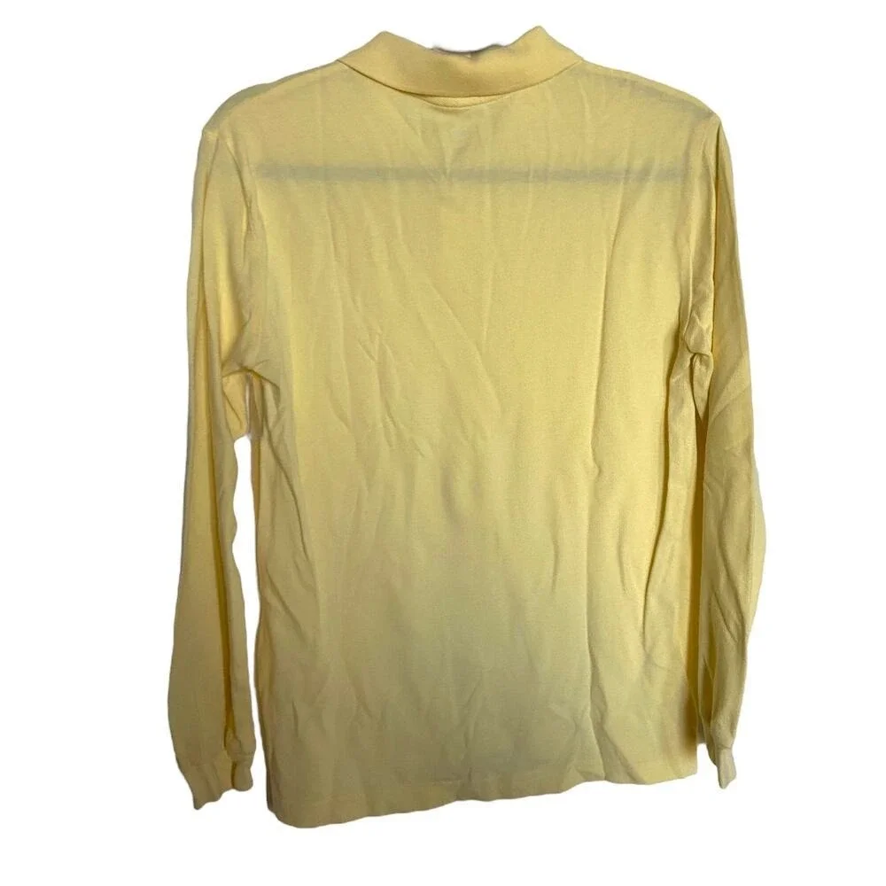 Old Navy Girls Yellow Uniform Polo Shirt XL 14-16 Long Sleeve Cotton‎ NEW